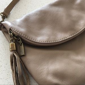 Small French tan cross body bag